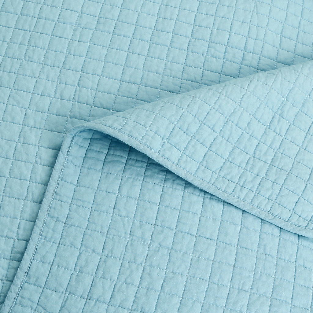 3 Piece 100% Cotton Quilt Set, Lightweight Quilted Bedspread
