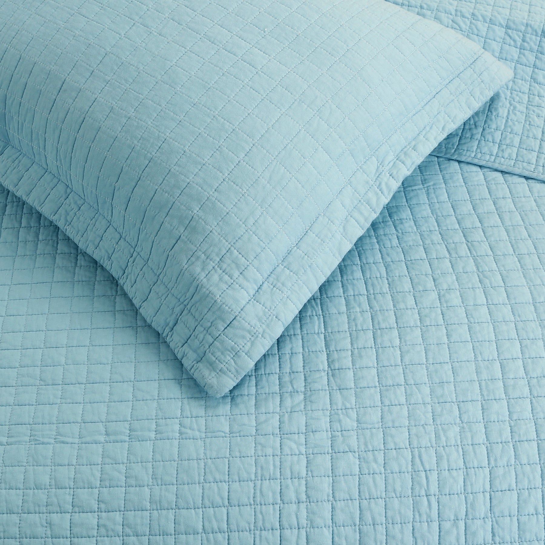 3 Piece 100% Cotton Quilt Set, Lightweight Quilted Bedspread
