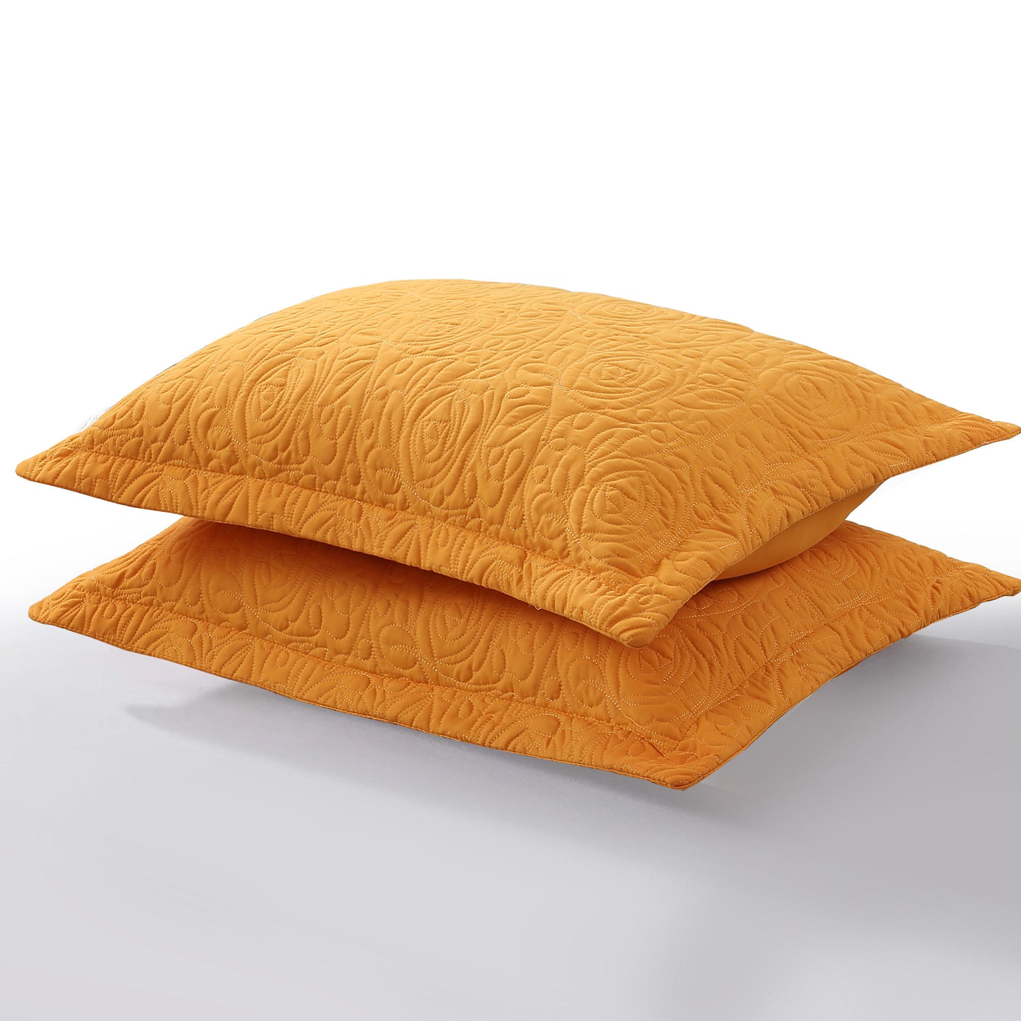 2 Piece Embroidered Pillow Shams Standard Size