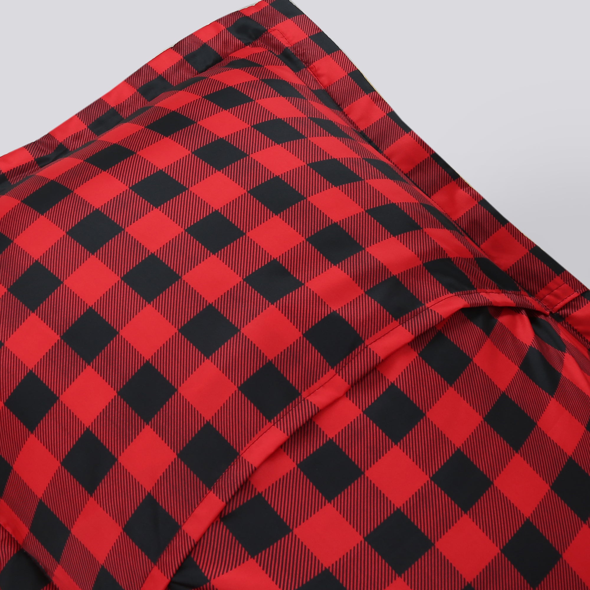 2 Piece Buffalo Plaid Pillow Shams, Microfiber Decorative Covers with Zipper
