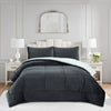 3Pcs Soft Cozy Plush Solid Color Comforter Set