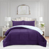 3Pcs Soft Cozy Plush Solid Color Comforter Set