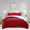 3Pcs Soft Cozy Plush Solid Color Comforter Set
