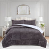 Soft Plush Flannel Bubble 3PCS Comforter Set