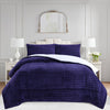 Soft Plush Flannel Bubble 3PCS Comforter Set