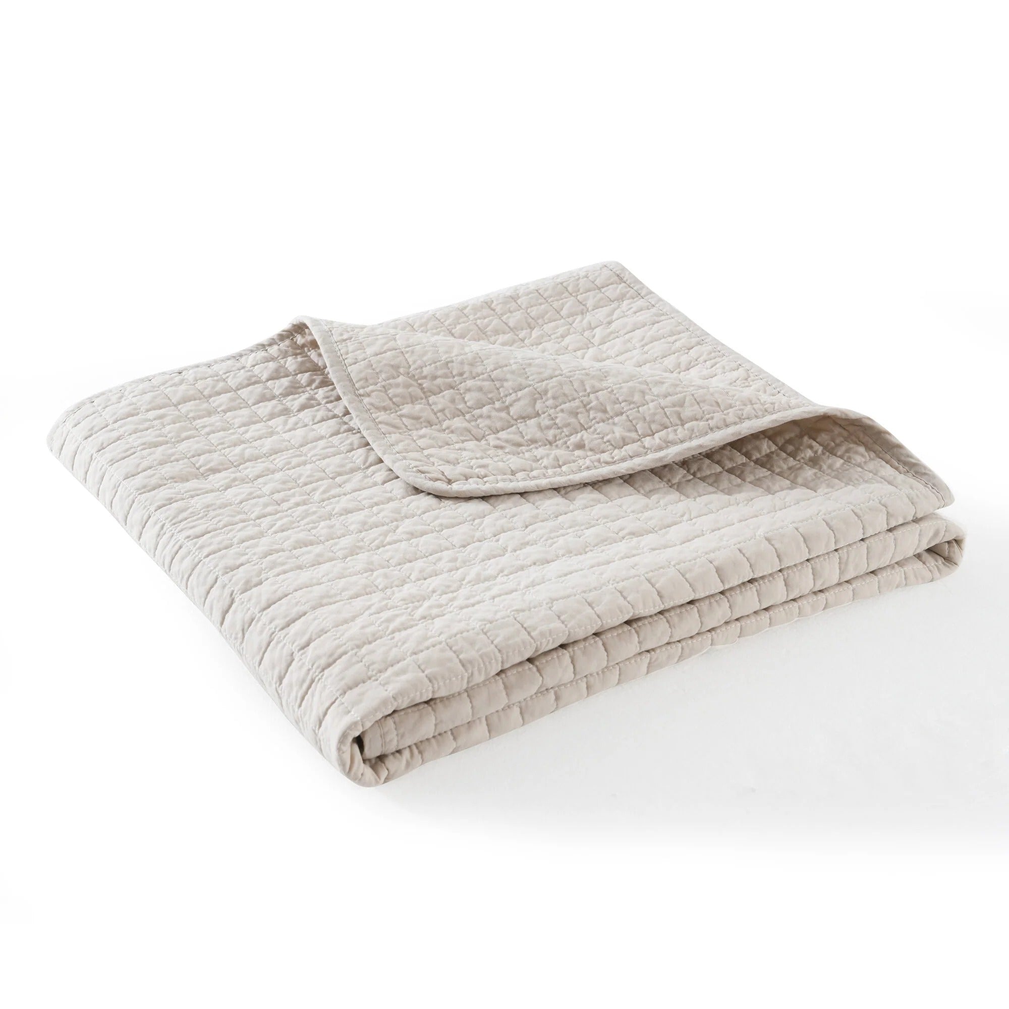 100% Cotton Quilted Throw Decorative Throw Blanket