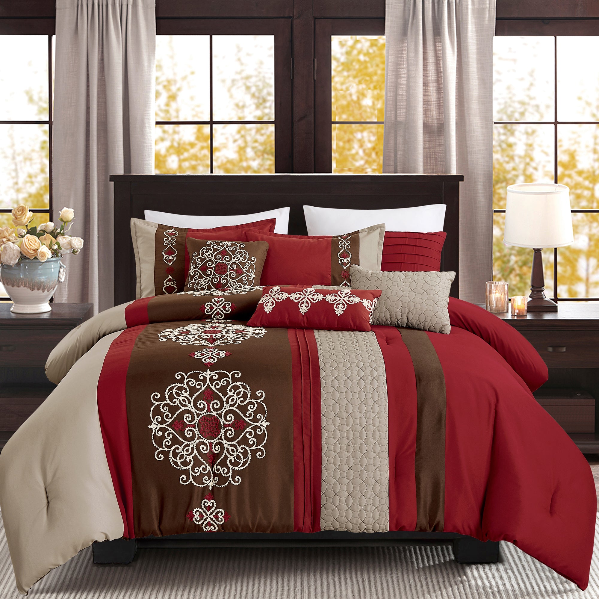 7 PCS Bedding Comforter Set