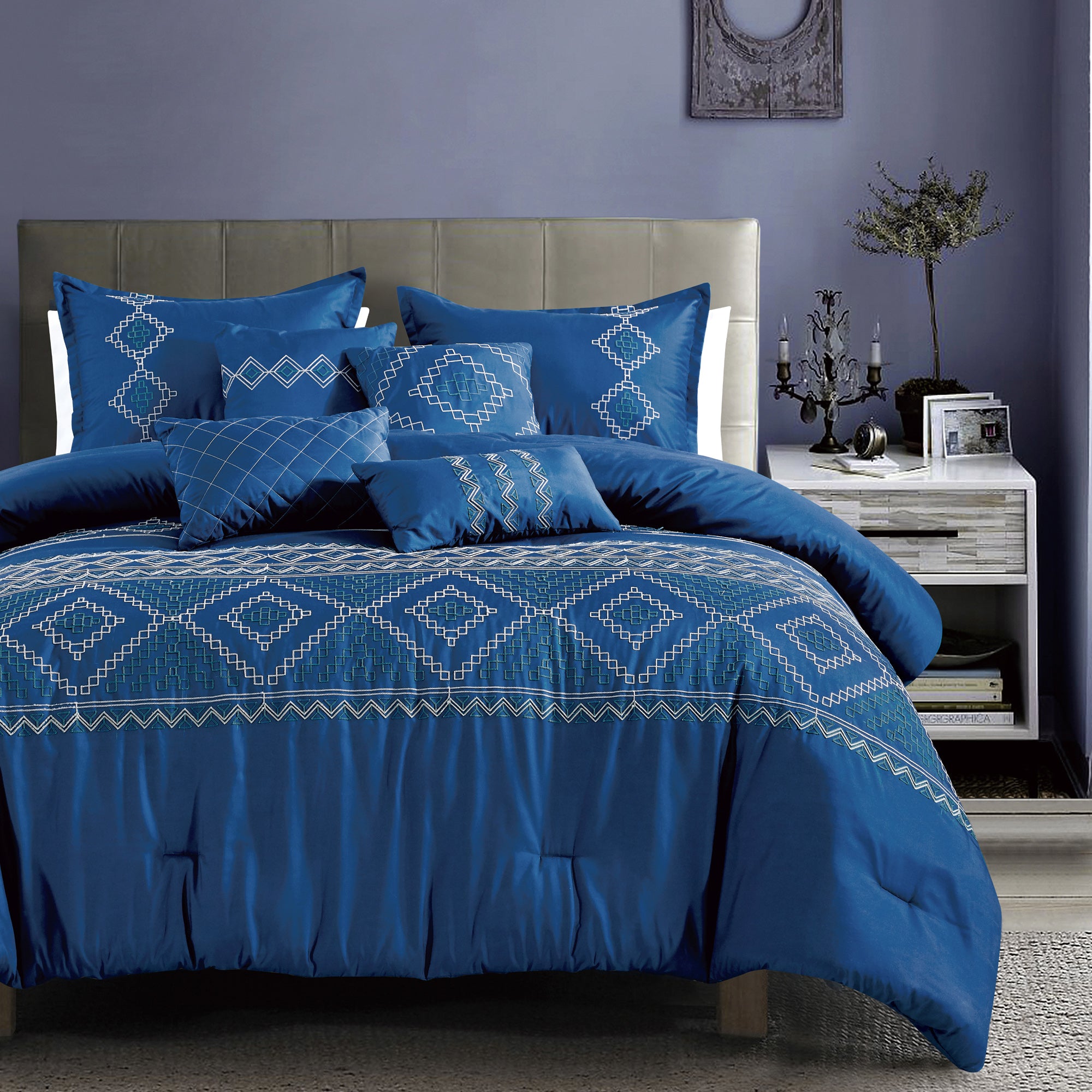 7 PCS Bedding Comforter Set