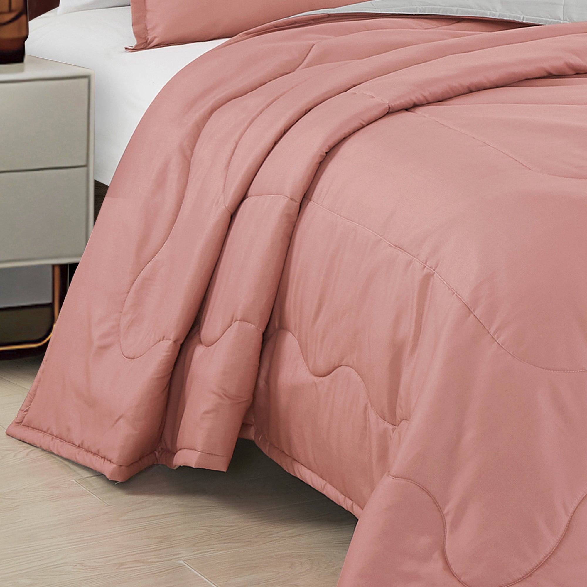 3 Piece Solid Quilt Set Lightweight Bedspread Set Elimu 2024