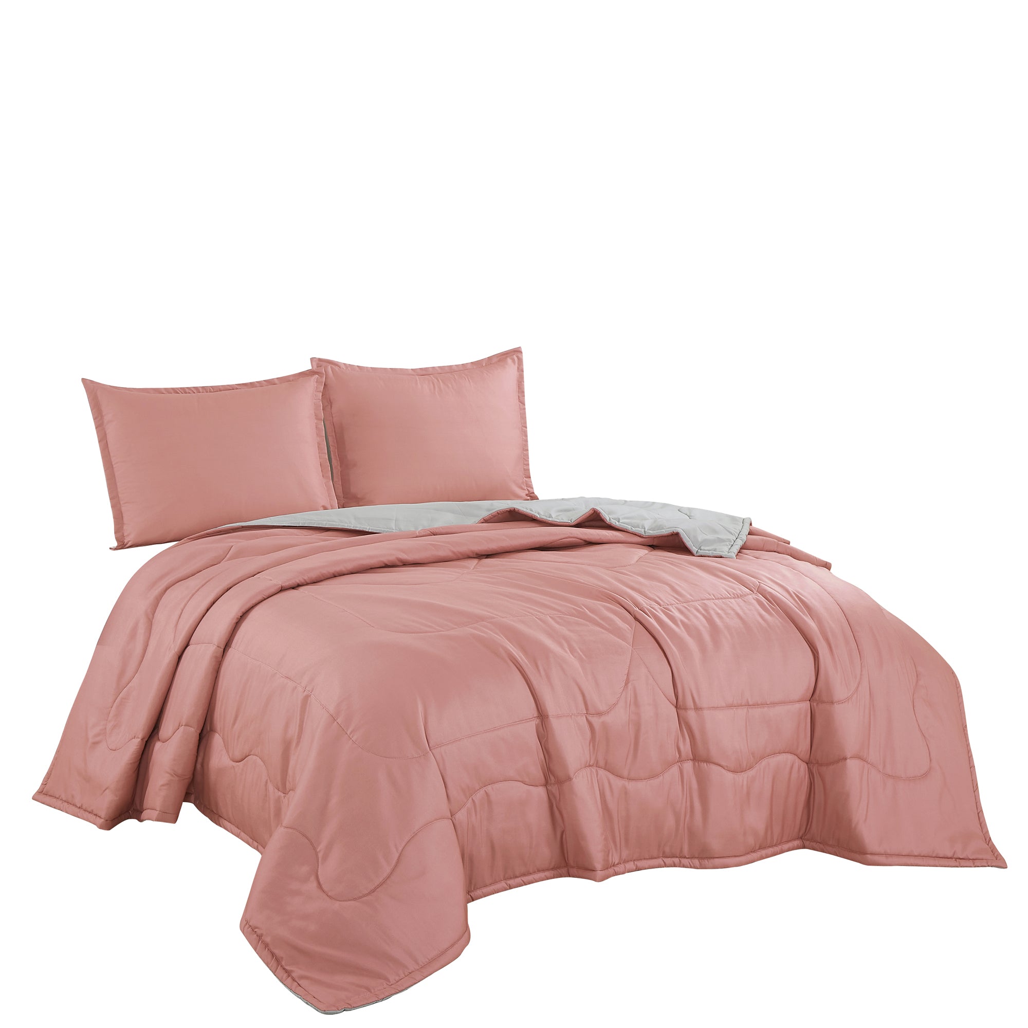 3 Piece Solid Quilt Set Lightweight Bedspread Set Elimu 2024