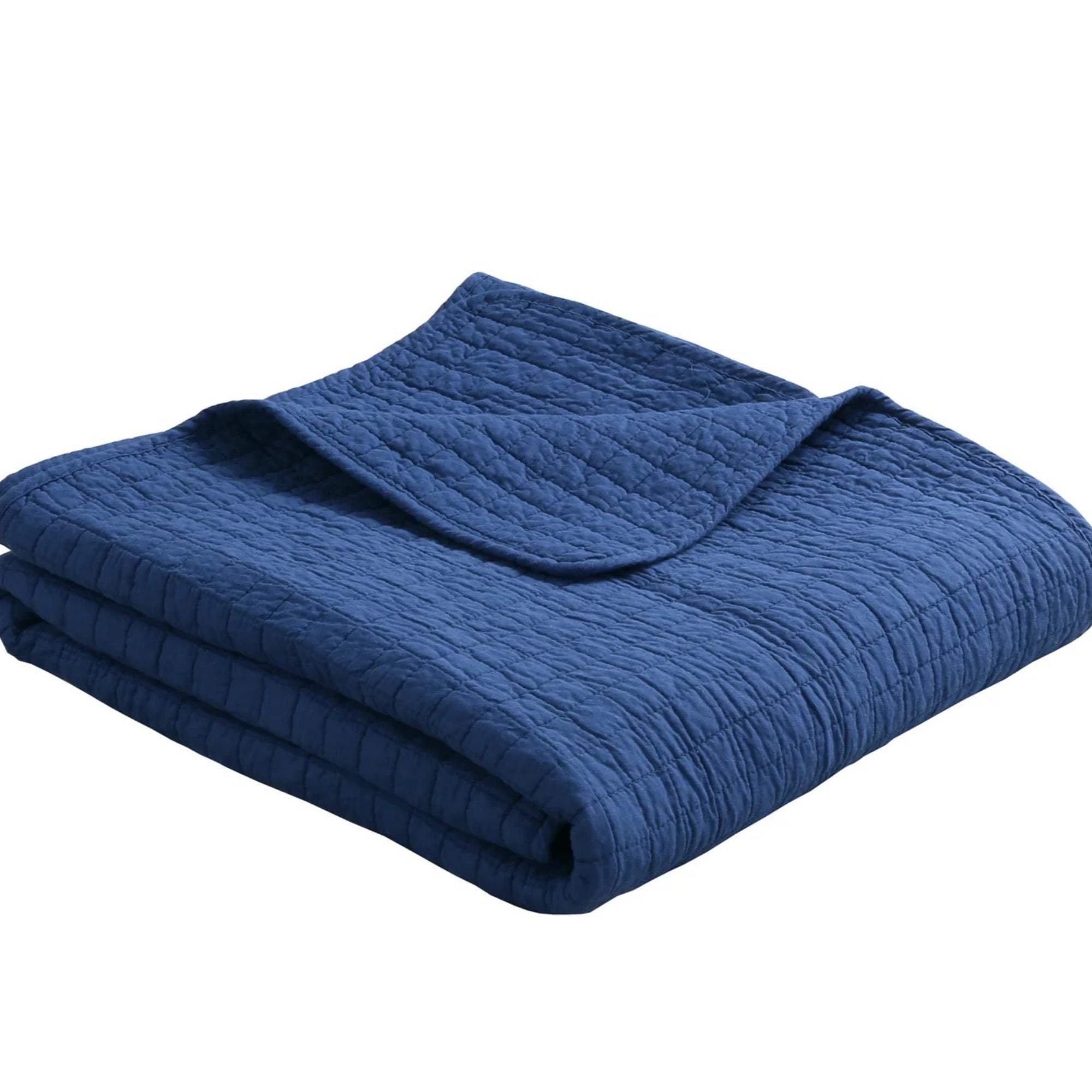 100% Cotton Quilted Throw Blanket Soft Decorative Couch Sofa Cover Lightweight Bed Throw