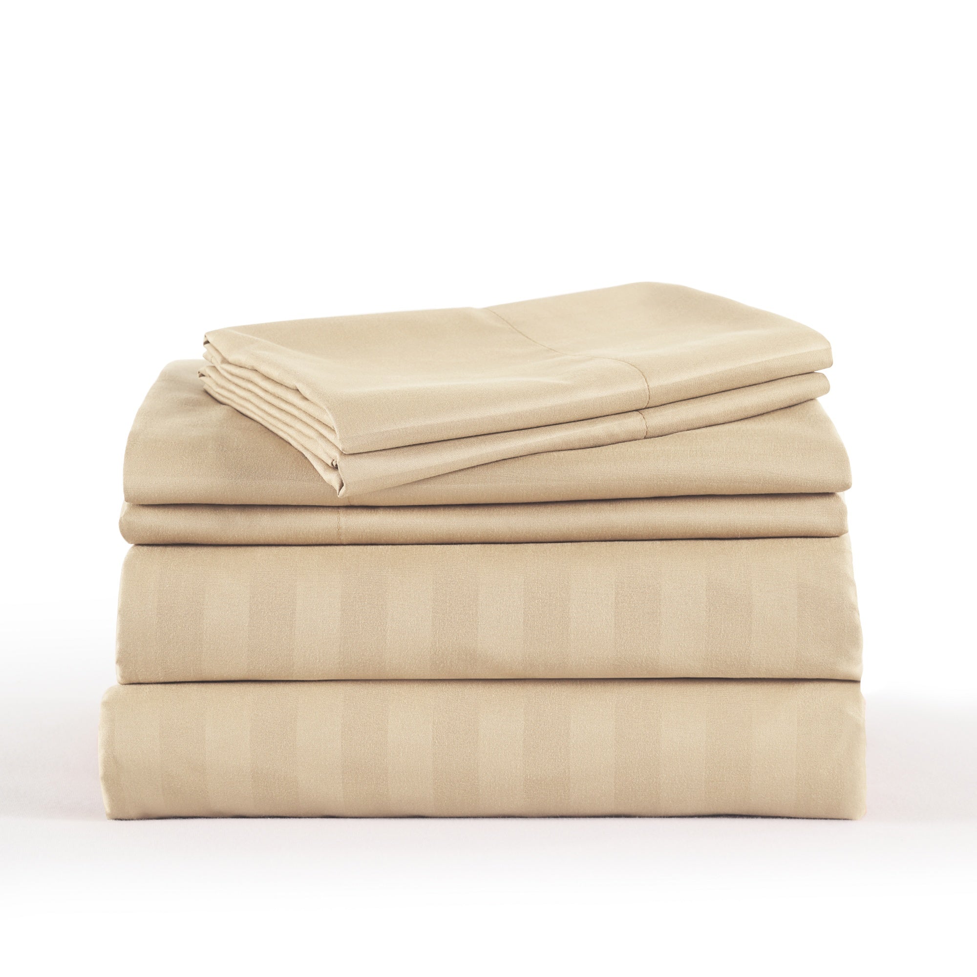3/4 Piece Luxury Stripe Bed Sheet Set – Soft Hotel Bedding Collection 35000