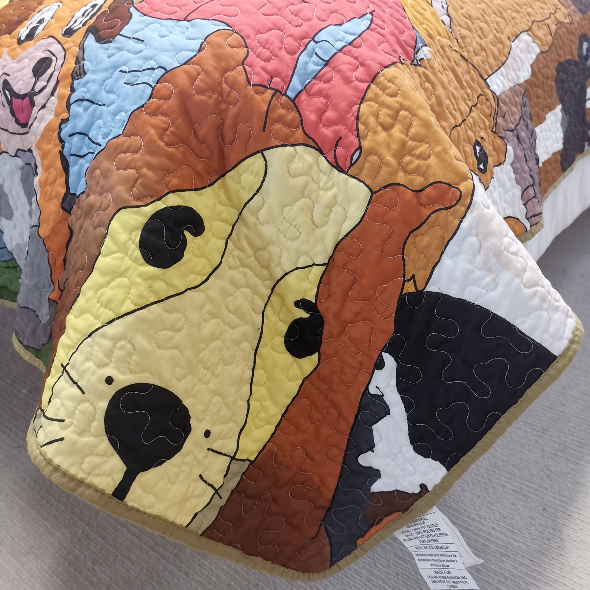 Kids Quilt Bedspread Set Dog WX200