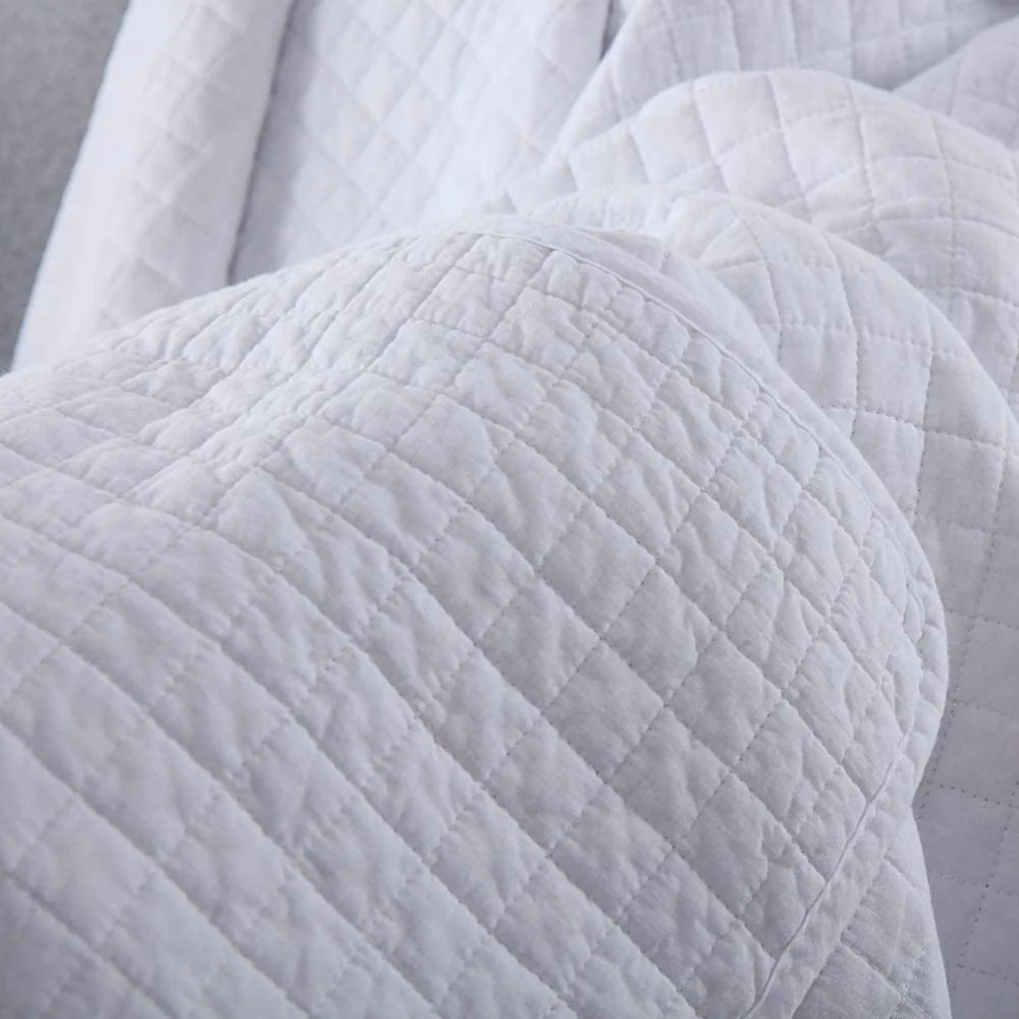 100% Cotton Quilted Throw Blanket Soft Decorative Couch Sofa Cover Lightweight Bed Throw