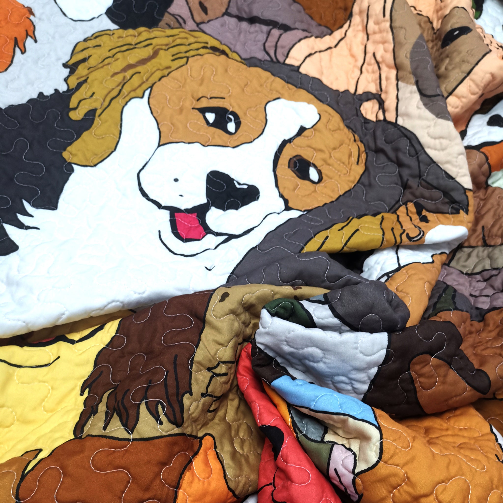 Kids Quilt Bedspread Set Dog WX200
