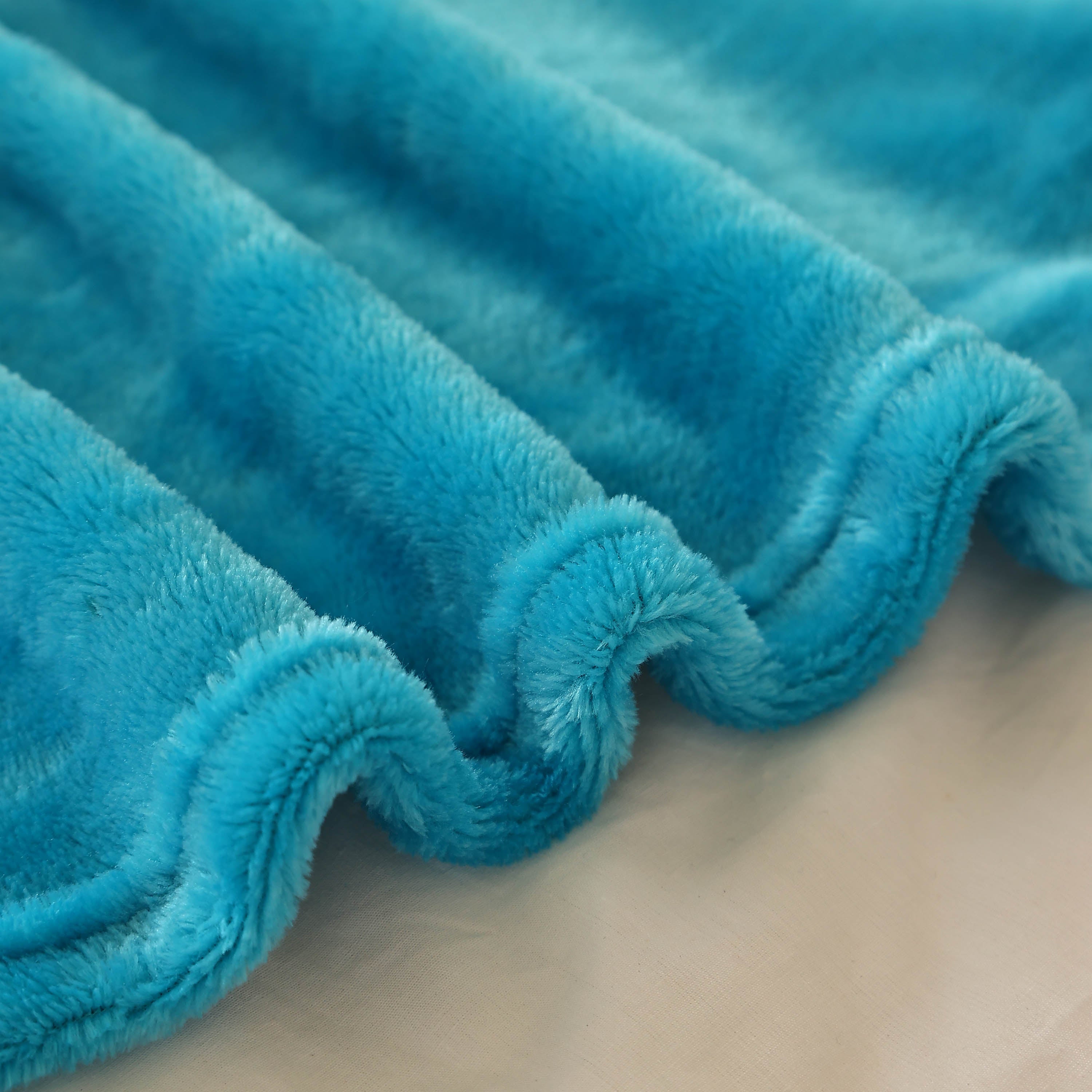King Size Flannel Fleece Throw Blanket 240GSM Soft Lightweight Plush Cozy Bed Blanket 102 x 90 Inches