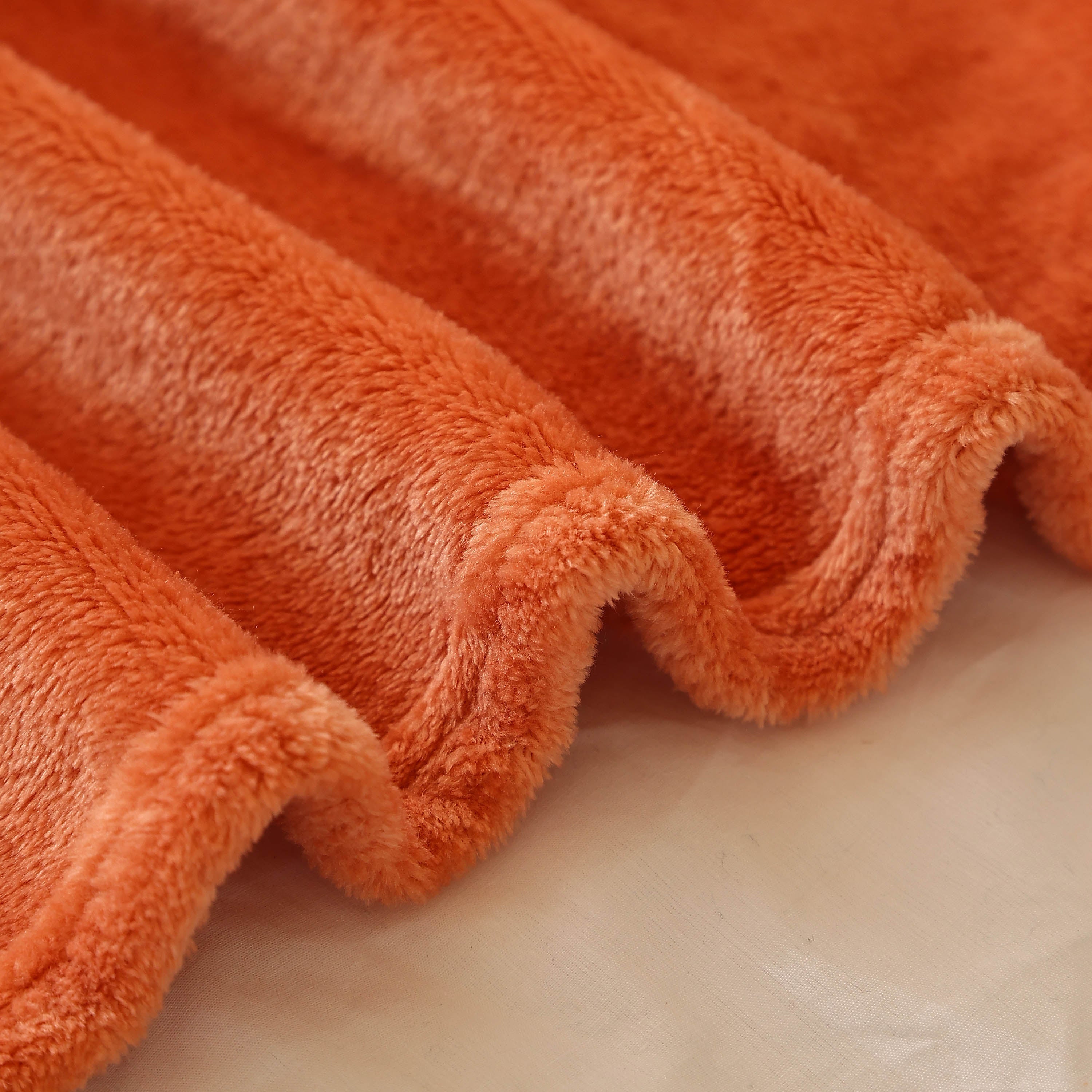 King Size Flannel Fleece Throw Blanket 240GSM Soft Lightweight Plush Cozy Bed Blanket 102 x 90 Inches