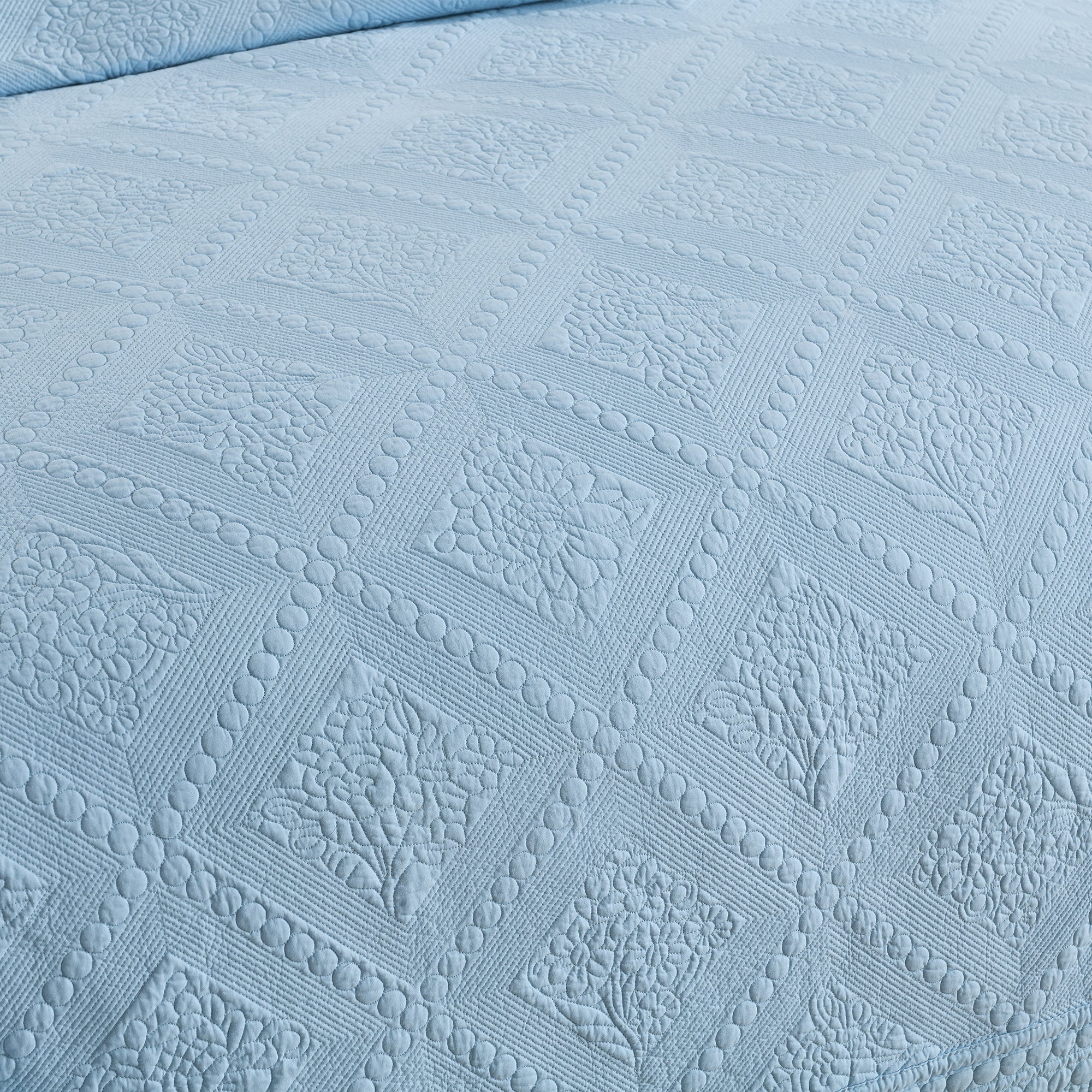 3 Piece 100% Cotton Oversized Lightweight Quilt Bedspread Set TK
