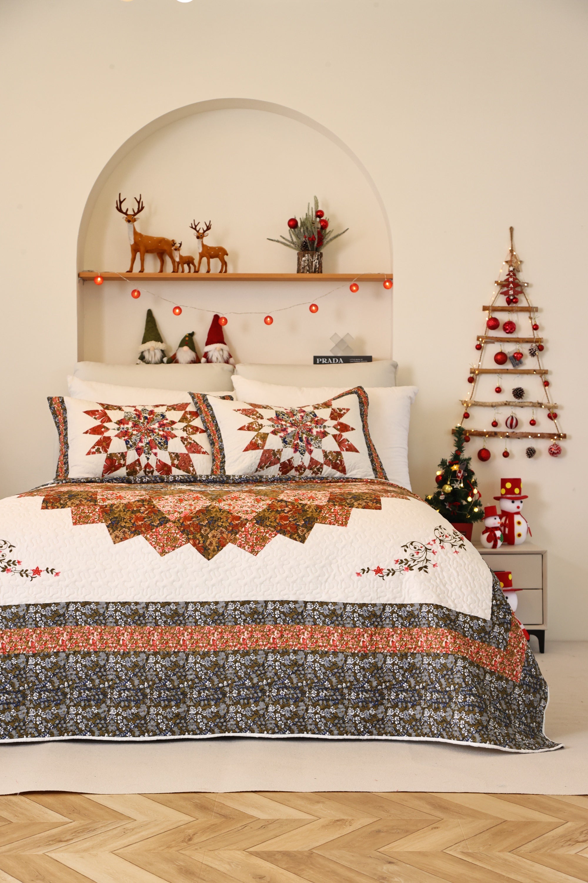 3 Piece Queen Size Lightweight Quilt Bedspread Set WX100