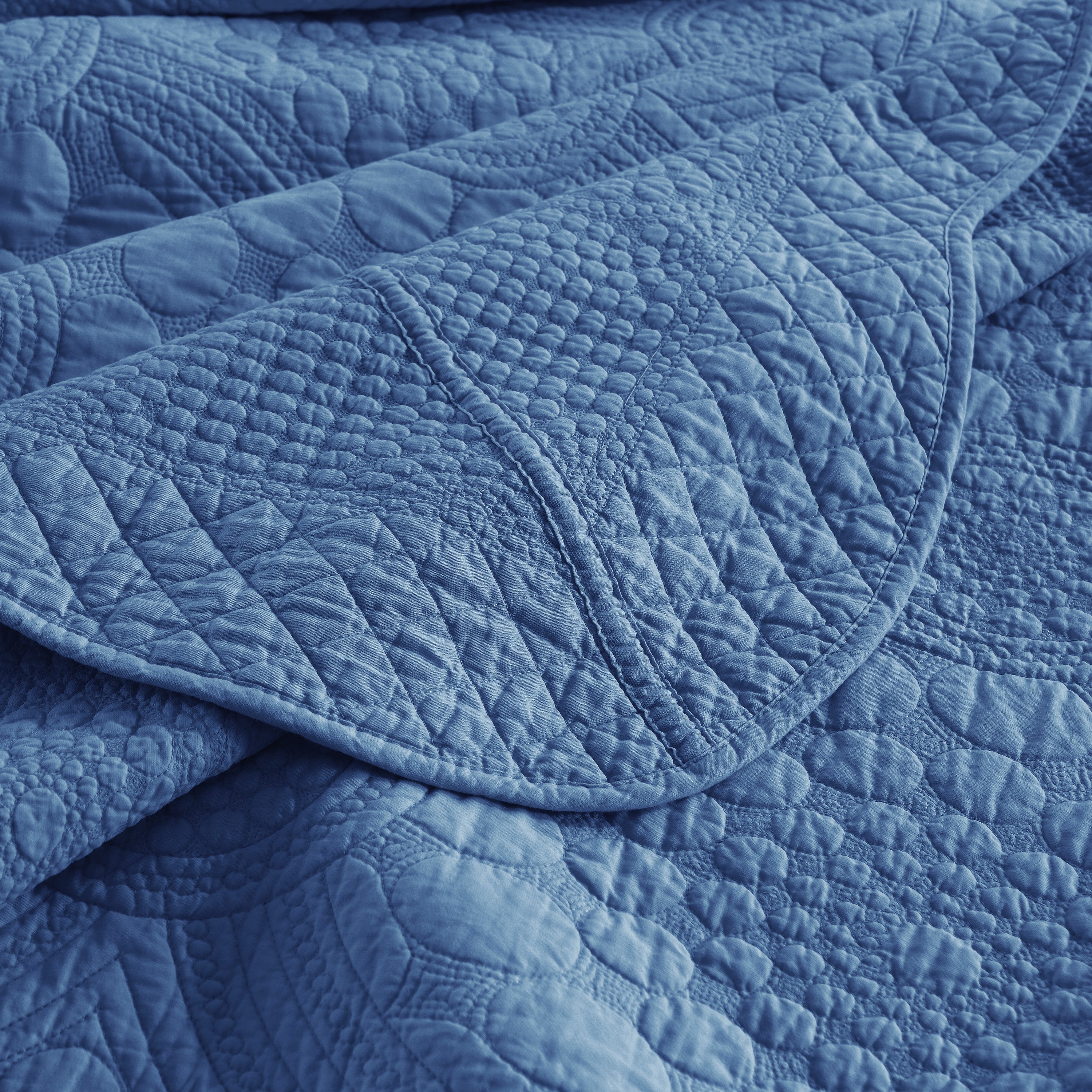 3 Piece 100% Cotton Quilt Set, Oversized Lightweight Quilted Bedspread TF