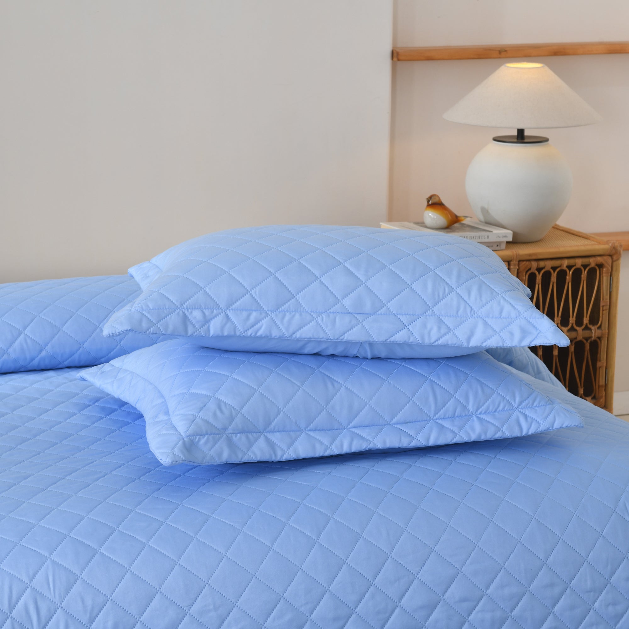 100% Polyester Ultrasonic Quilted Lightweight Quilt Bedspread Set