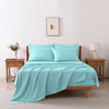 4/6 Pcs Soft Solid & Embroidery Bed Sheets Set