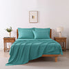 4/6 Pcs Soft Solid & Embroidery Bed Sheets Set