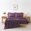 4/6 Pcs Soft Solid & Embroidery Bed Sheets Set