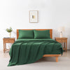 3/4 Pcs Soft Solid & Embroidery Bed Sheets Set