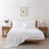 4/6 Pcs Soft Solid & Embroidery Bed Sheets Set