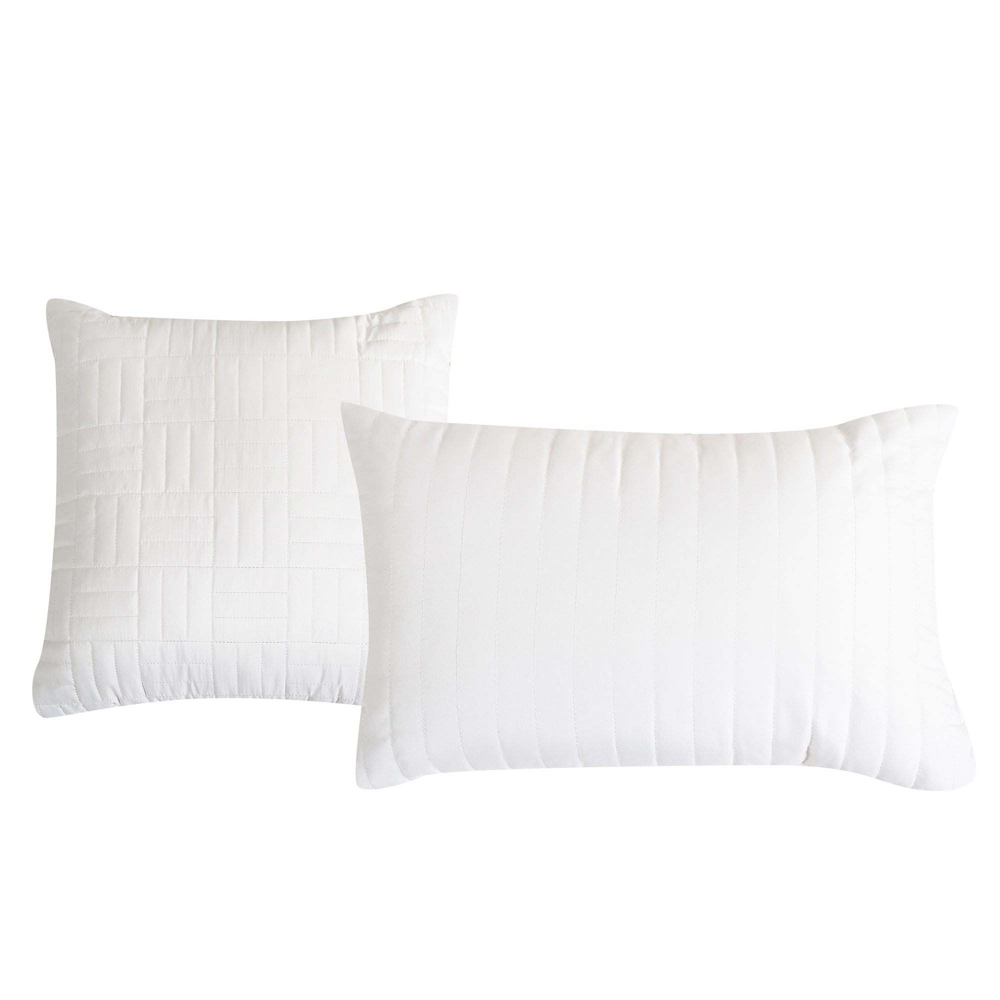 5-Piece White Geometric Jacquard Comforter Set