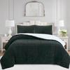 3 PCS Wave Jacquard Soft Plush Comforter Set