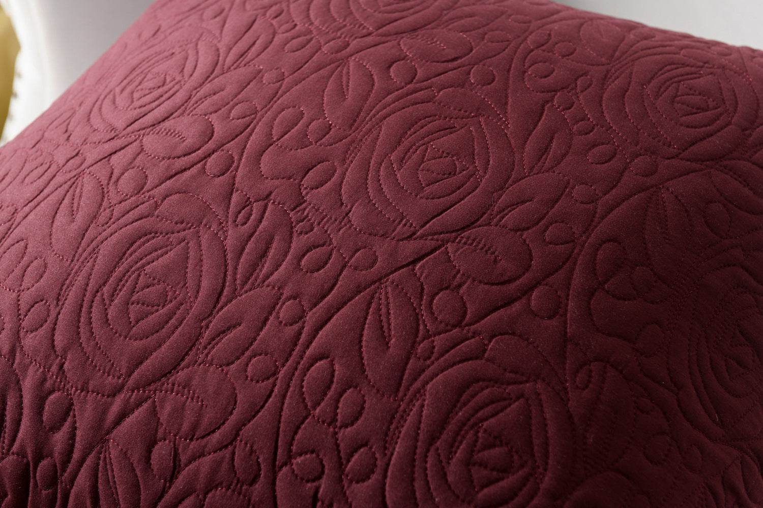 2 Pack Quilted Euro Sham Covers, Decorative Pillow Covers