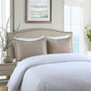 2-Piece Embroidered Pillow Shams, Queen Decorative Microfiber Pillow Shams Set Standard Size