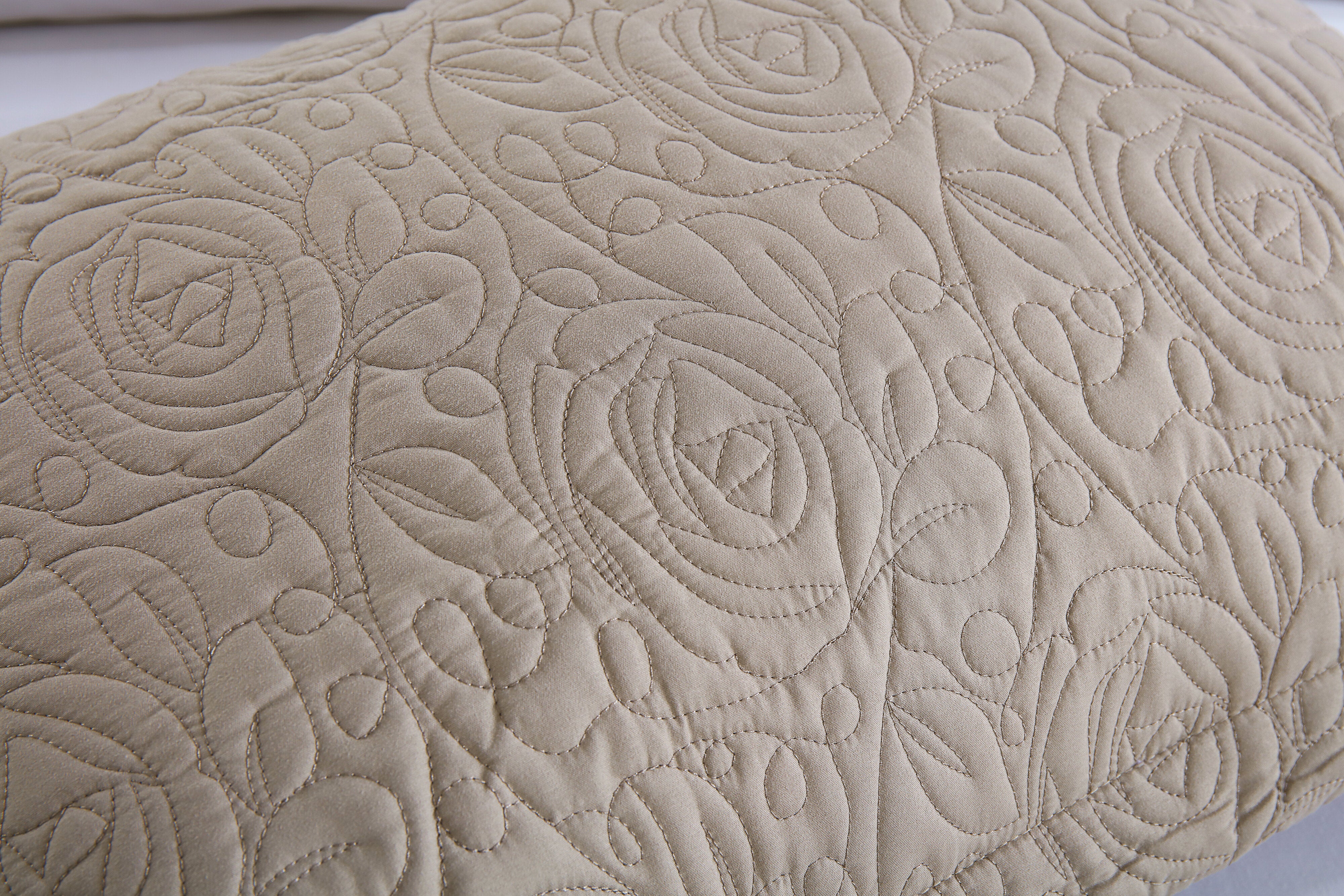 2 Piece King Size Quilted Pillow Shams, Decorative Pillow Covers