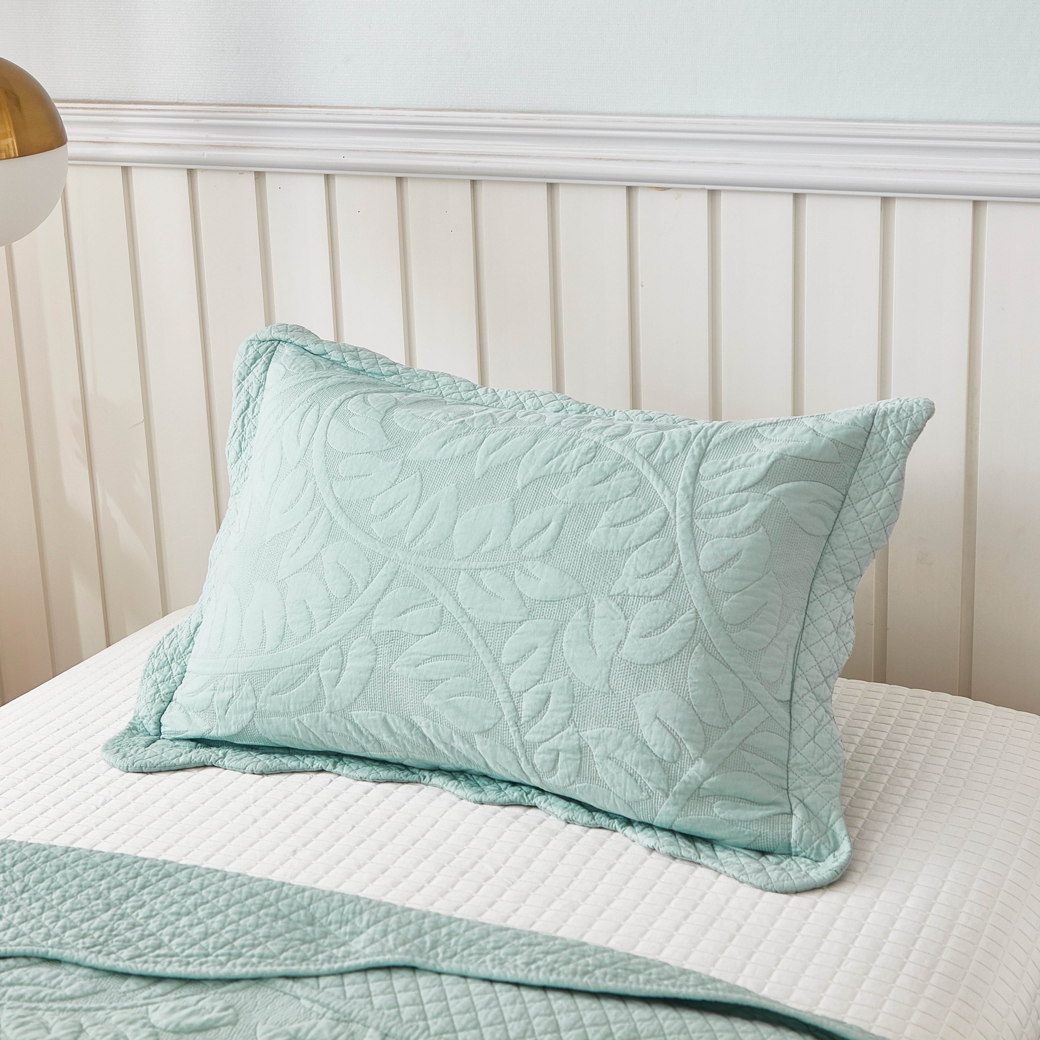 3 Piece 100% Cotton Quilt Set, Oversized Quilted Bedspread T