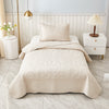 3-Piece 100% Cotton Oversized Bedspread Set Coverlet Set Lightweight Quilt Set Embroidery Farmhouse Bedding Set T