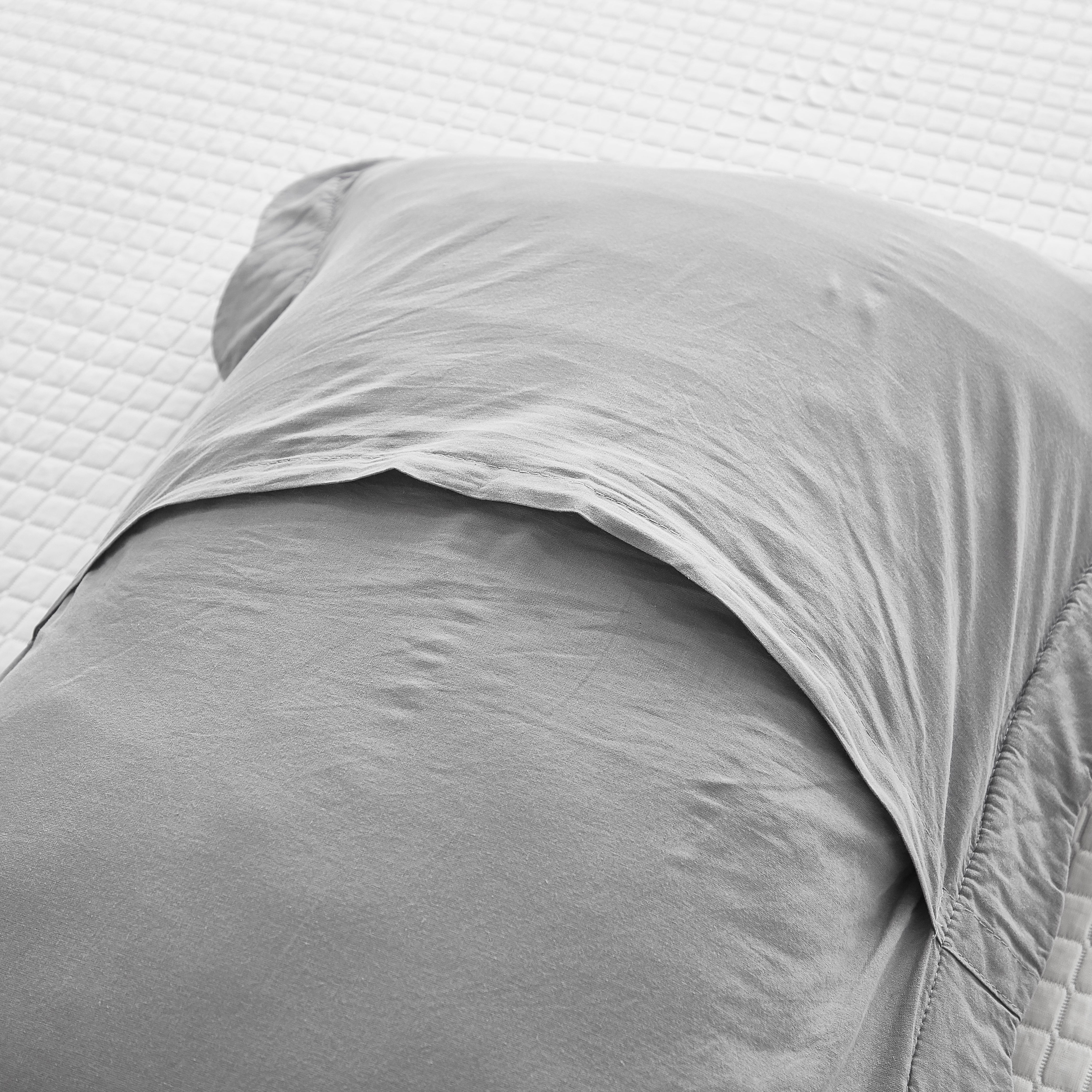 2 Piece 100% Cotton Quilted Pillow Shams, Decorative Pillow Covers