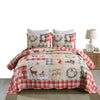 Christmas Quilt Set Lightweight Bedspread Set B021