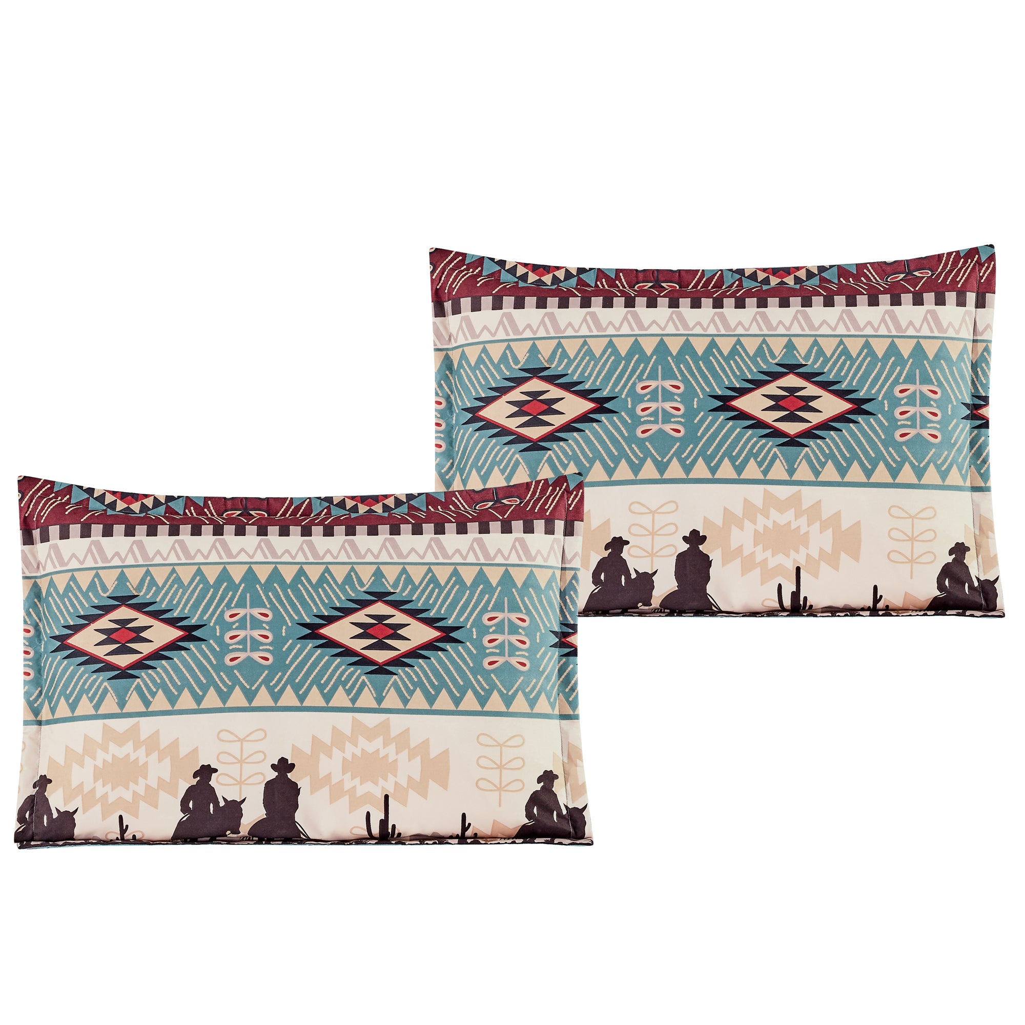 7 Pieces Rustic Southwestern Cowboys Bedding Comforter Set