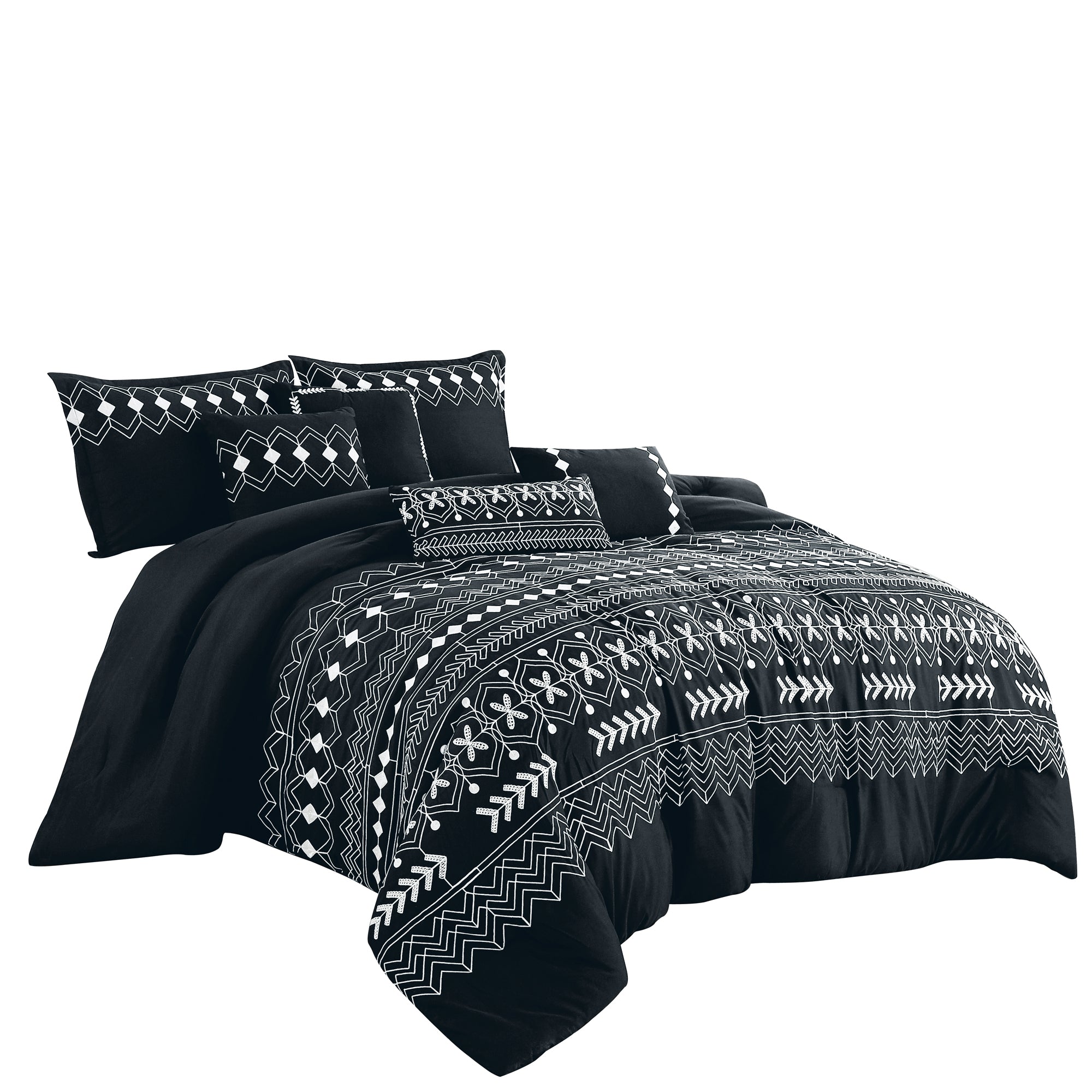 7 Pieces Bedding Comforter Set Corday