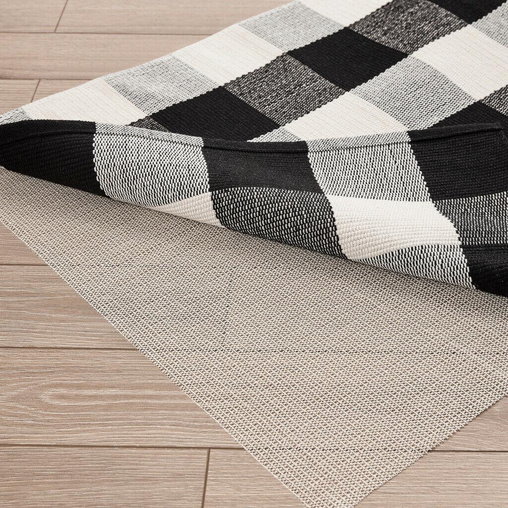 Buffalo Plaid Front Porch Doormat – Layered Cotton Farmhouse Rug