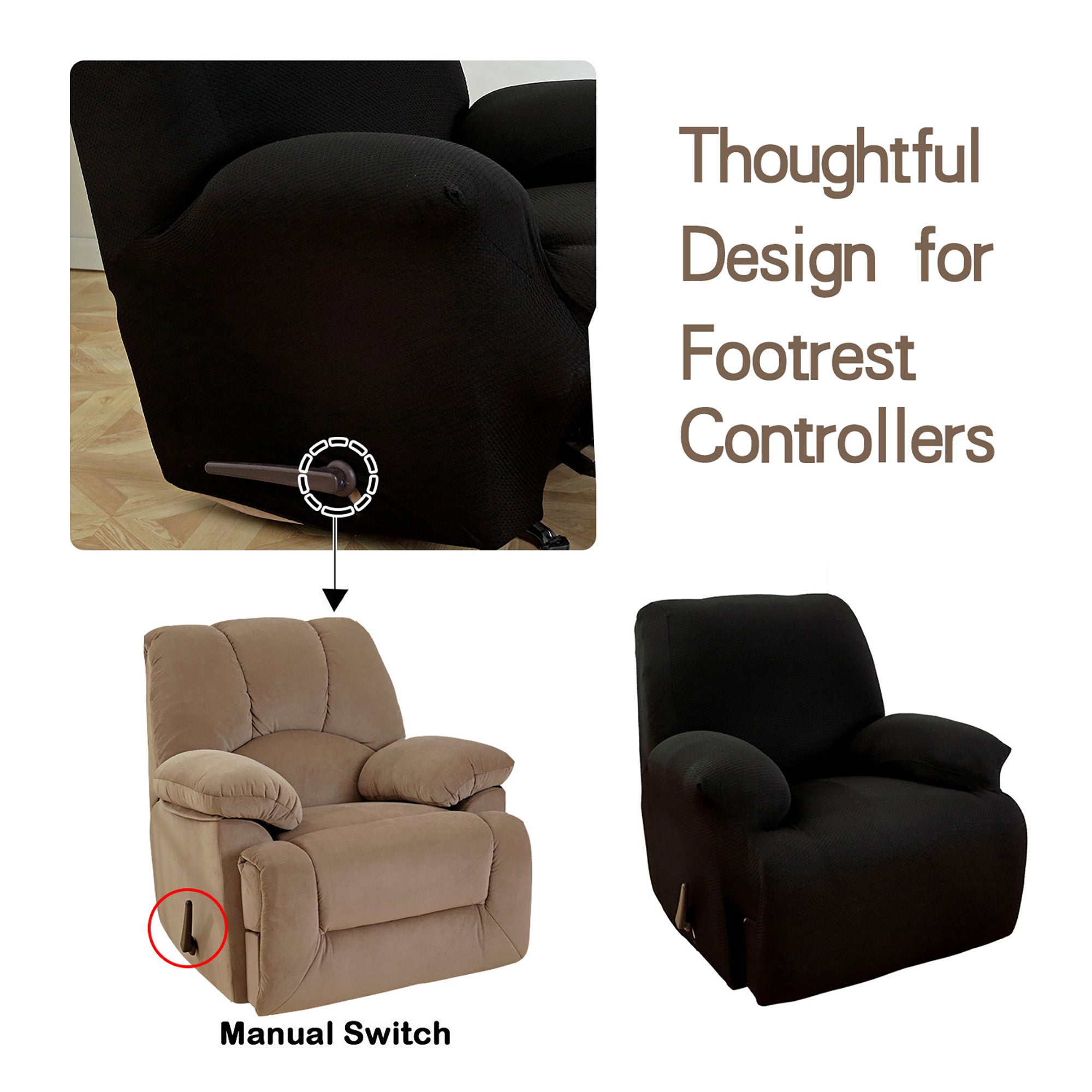 1 Piece Stretch Recliner Slipcover