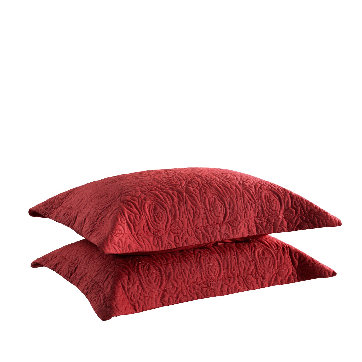 2 Piece Embroidered Pillow Shams Standard Size