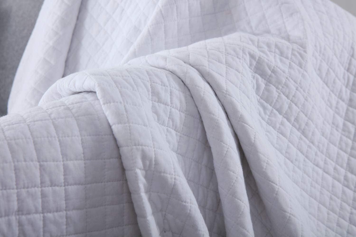 100% Cotton Quilted Throw Decorative Throw Blanket Quilt 50"x60"