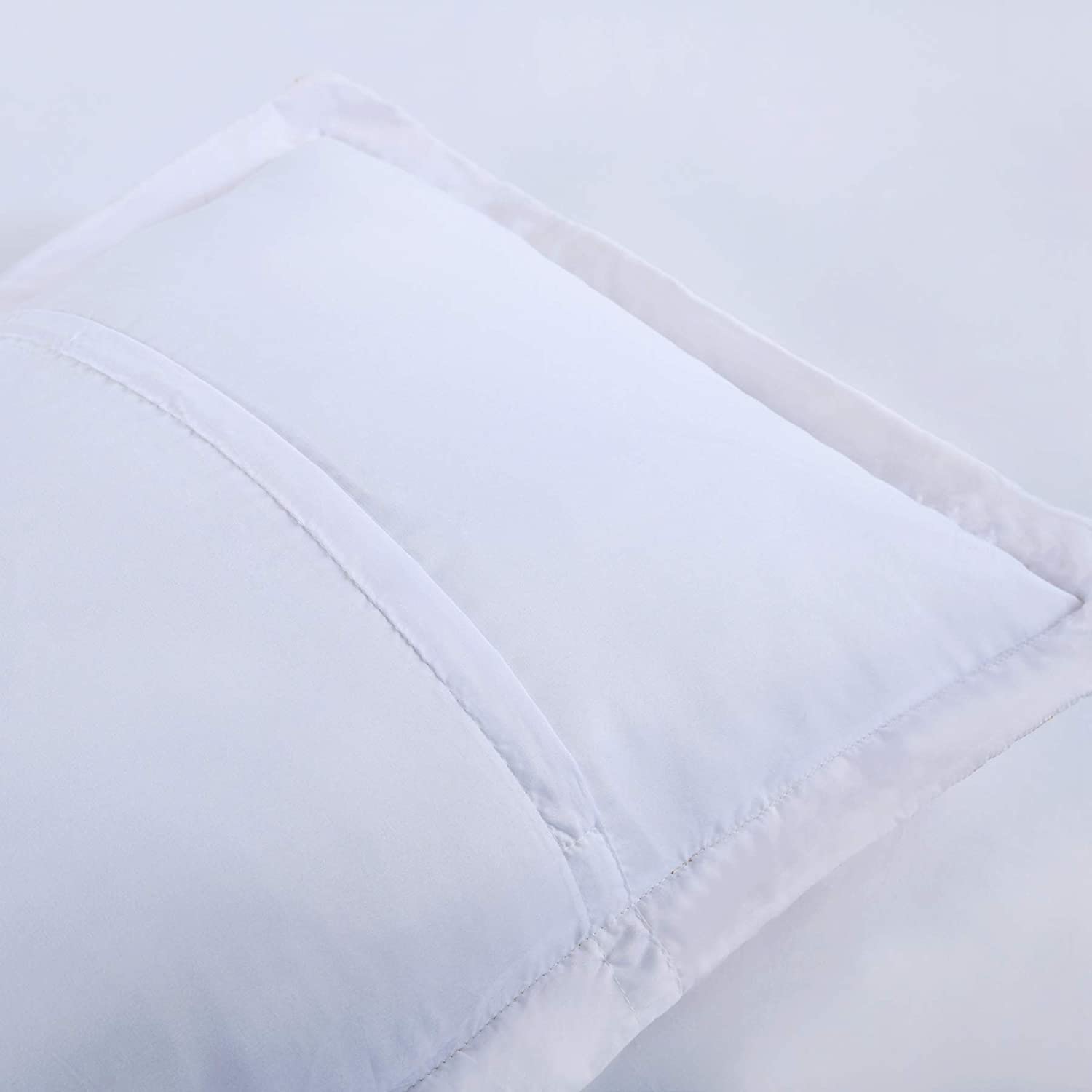 2 Pack Embroidered Pillow Shams – Standard Queen King Euro Decorative Pillow Covers with Hidden Zipper