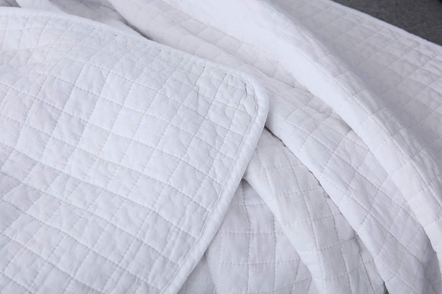 100% Cotton Quilted Throw Decorative Throw Blanket Quilt 50"x60"