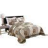 3 PCS Leopard Print Quilt Bedspread Set Animal Print Cheetah