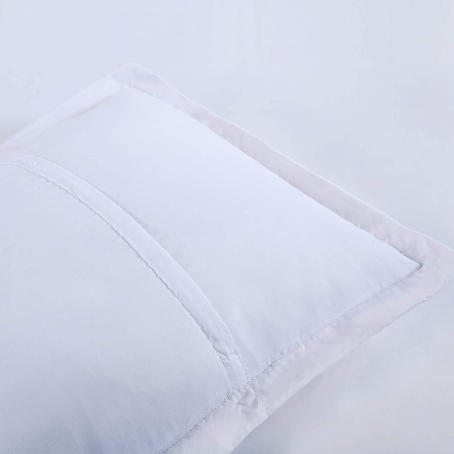 2 Pack Embroidered Pillow Shams – Standard Queen King Euro Decorative Pillow Covers with Hidden Zipper