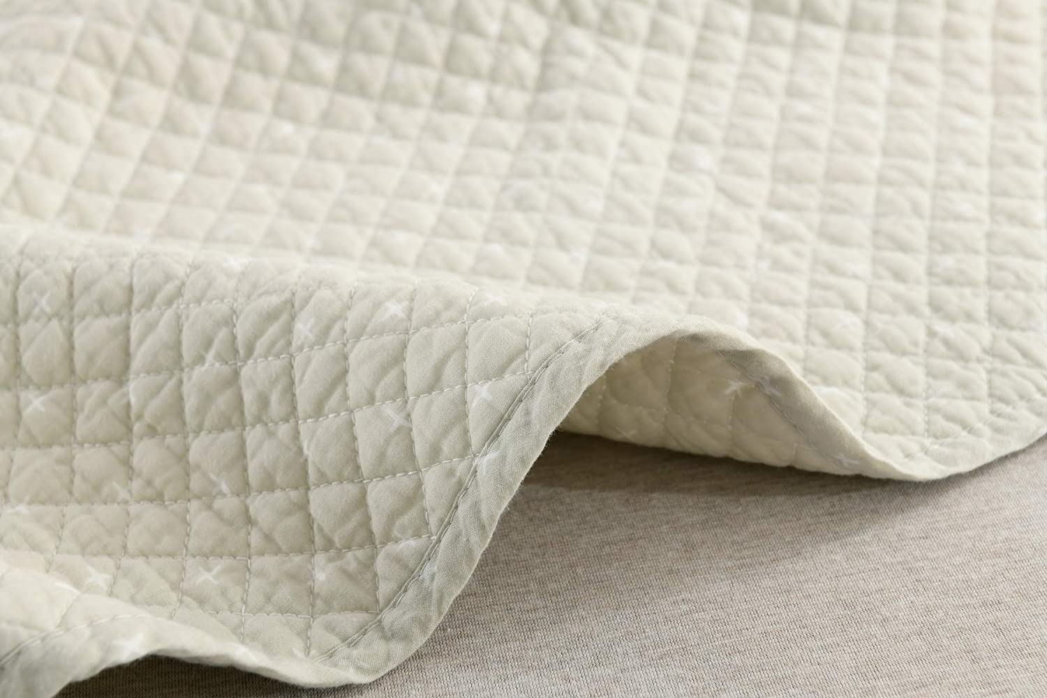 100% Cotton Quilted Throw Decorative Throw Blanket Quilt 50"x60"